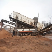 Concasseur de pierres mobile 20-80 T/h pour minerai d'or, granit, béton – Concasseur à mâchoires PE 400x600 avec crible