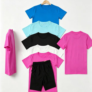 Nouvelle Arrivée 2027 – Ensemble <span class=keywords><strong>de</strong></span> Sport Homme Tendance : Short et T-shirt <span class=keywords><strong>de</strong></span> Fitness Respirant en Polyester à Manches Courtes - Product Image 1