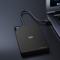 Carcasa para Disco Duro DM de 2.5" SATA a USB 3.0 con Instalación sin Herramientas, Velocidad de Transferencia de hasta 450MB/s y Diseño Resistente a Impactos