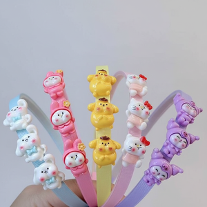 Trending Korean Style Cute Pearl Fabric Metal Hairband <b>Women</b> Girls' Fashion Accessory Hot Sale Wholesale Bride <b>Headband</b> Included - Product Image 2