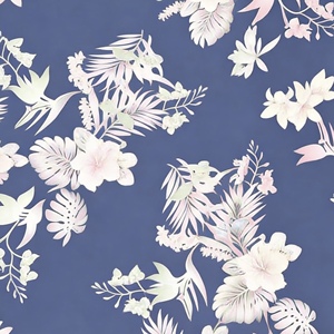 <span class=keywords><strong>Tela</strong></span> Ligera y Transpirable con Estampado Floral 100% Rayón para Prendas <span class=keywords><strong>de</strong></span> Niñas, Mujeres, Bebés y Niños Pequeños, Vestidos, Camisas (105GSM) - Product Image 4