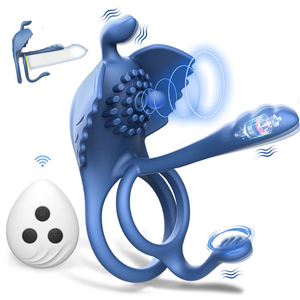 Penis Vibrerende Haan <span class=keywords><strong>Ring</strong></span> 4 In 1 Vertraagde Ejaculatie Stimulator Penis <span class=keywords><strong>Ring</strong></span> Seksspeeltjes Voor Mannen Mannelijke <span class=keywords><strong>Cock</strong></span> Ringen Goederen Voor Volwassenen - Product Image 1