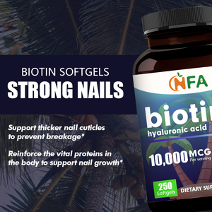 Las cápsulas blandas de ácido hialurónico de alto grado promueven el sistema nervioso 2 en 1 cápsula de suplemento de belleza biotina 10000mcg cápsulas blandas - Product Image 6