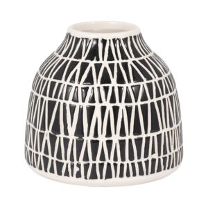 Vaso in ceramica con design moderno per soggiorno, vaso decorativo per fiori per casa, camera da letto, ufficio, scrivania - Product Image 1