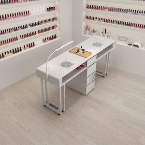 Table de <span class=keywords><strong>Manucure</strong></span> Moderne en <span class=keywords><strong>Marbre</strong></span> et Métal de Luxe 2026 avec Chaise – Pack Complet pour Démarrage d'Entreprise de Salon de <span class=keywords><strong>Manucure</strong></span> - Product Image 4