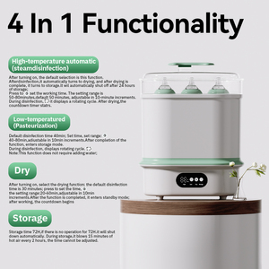 เครื่องนึ่งขวดนม 4 in 1 พร้อมฟังก์ชั่นอบแห้งและเก็บขวดนม ควบคุมด้วยระบบดิจิตอล อุปกรณ์ฆ่าเชื้อขวดนมสำหรับเด็ก - Product Image 2