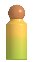 Botol Air Bentuk Telur Dinding Ganda Stainless Steel Vacuum Insulated Thermos dengan Tutup Bentuk Telur Logo Kustom Flask Portabel
