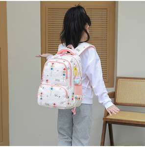 Sublimated Printing Nylon Waterproof Two-Wheel <b>Pull</b> Rod School Backpack Students <b>Trolley</b> Backpack - Product Image 3