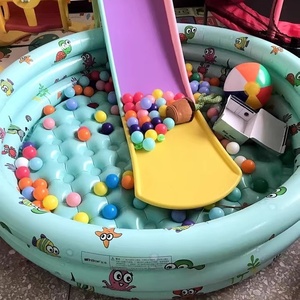 <span class=keywords><strong>Piscine</strong></span> Gonflable Pliable pour Enfants, Bassin de Pataugeoire Extérieur avec Barrière, Bac à Sable Domestique - Baignoire à Glace Gonflable - Product Image 4