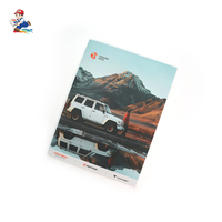 Impression personnalisée de livrets commerciaux jetables, dépliants, brochures en papier kraft, impression offset couleur, pliage en Z triple, piqûre à cheval