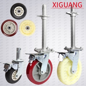 Roue pivotante réglable Hope de 6 pouces avec frein pour échafaudage - Product Image 5