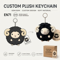 Porte-clés en peluche personnalisé OEM, mini koala en peluche, décoration de sac à dos, pendentif en peluche doux, porte-clés animal en peluche, vente en gros CE