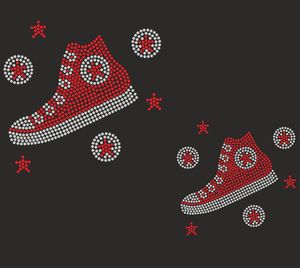 Diamantes de imitación Reina Cumpleaños <span class=keywords><strong>Diva</strong></span> Sneaker Hierro en parche Hot Fix Bling Crystal Motif Diamond Decal Prensa de calor Plantilla de diamantes de imitación - Product Image 6