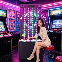 Juego de Ritmo Arcade con Luces LED para Entrenamiento de Reacción y Coordinación Mano-Ojo, Interactivo, con Botones, por Tiempo Limitado