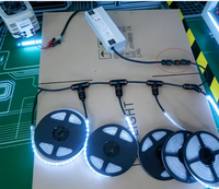 Connecteur d'alimentation étanche M20 CE/UL/SAA certifié, type vis, 500V 20A, avec câble de sortie IP68, 2 voies
