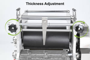 เครื่องทำตอร์ติญ่าอัตโนมัติ ปรับความหนาได้ เครื่องกดตอร์ติญ่าข้าวโพด - Product Image 6