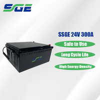 Paket Baterai LiFePO4 24V300AH Kualitas Terbaik, Ringan, Pengganti untuk Kendaraan Listrik Roda 2 dan 3