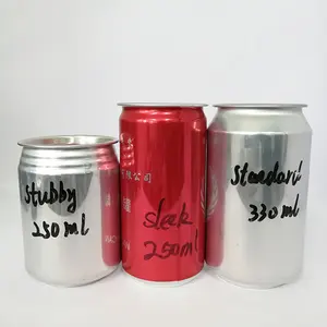 OEM transparent 330ml 500ml 473ml 12 oz 16oz 355ml élégant emballage de boisson gazeuse vide en aluminium canettes de soda à bière artisanale
