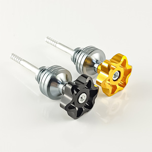 Jauge à huile de moto Qiangye 20 mm, design fleur de prunier, pour modification de moteur GY6, argent, noir, or, rouge, bleu - Product Image 2