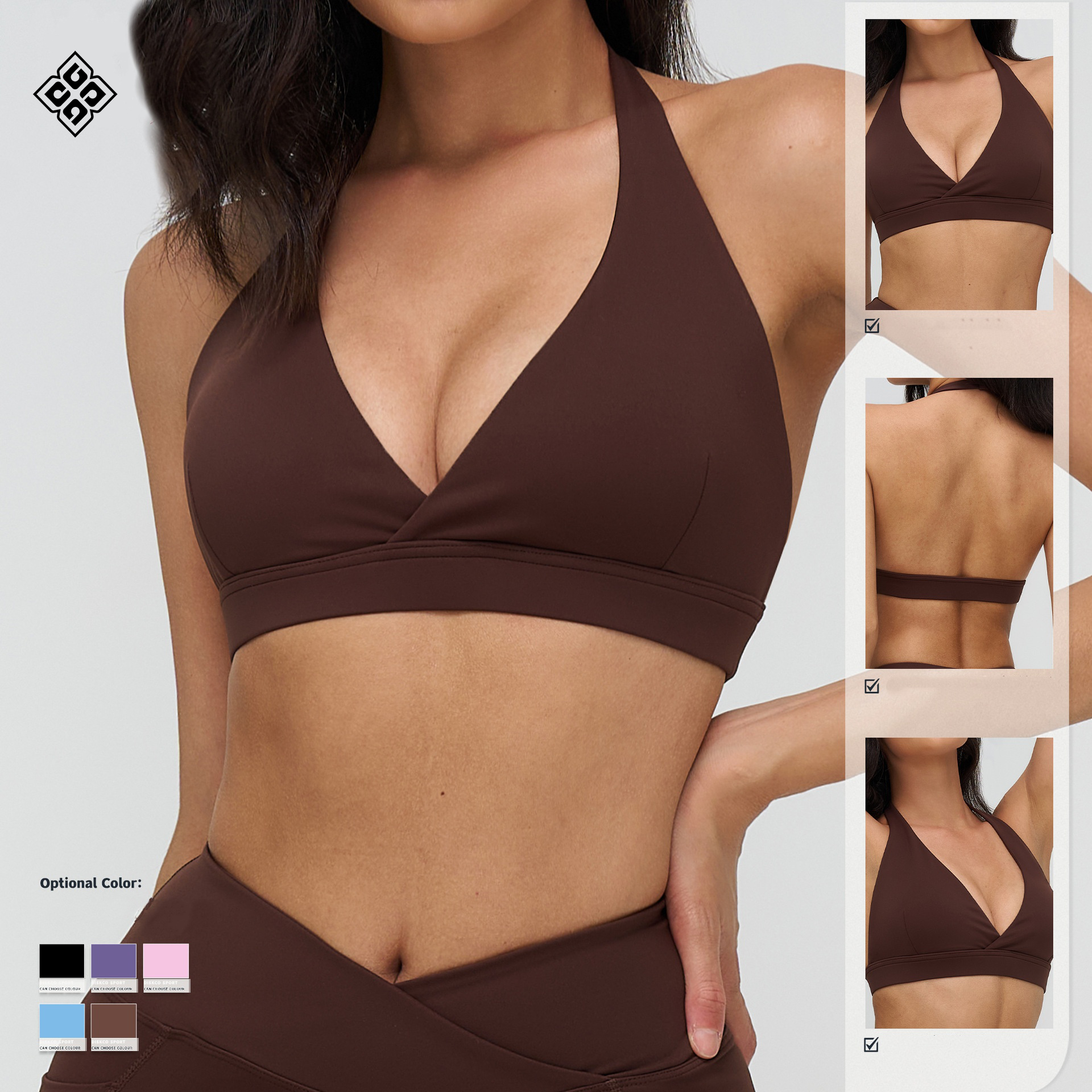 Yoga Bra Cross-V-neck Fashionable and Beautiful Back Sports Bra Fitness and Running Sports Underwear