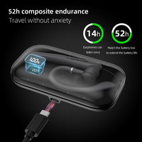 Headset Bisnis N19 Baru 2024, Earphone Nirkabel Unilateral In-Ear dengan Pengait Telinga, Tahan Air, Panggilan HD, Olahraga, Bt 5.4, Tws Earbud