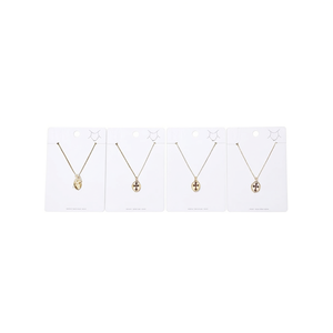 Collana con ciondolo a croce Z in acciaio inossidabile placcato oro, set minimalista da 12 pezzi per donna, da indossare tutti i giorni - Product Image 2