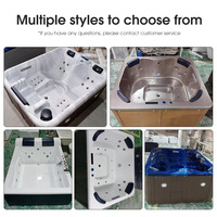 Nouvelle Baignoire Spa de Luxe ODM en Promotion pour 4 Personnes, Jacuzzi Extérieur pour Cour et Villa