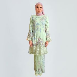 SIPO Eid dernière mode Baju Kurung brodé tache impression vêtements ethniques vêtements islamiques modernes en malaisie - Product Image 1