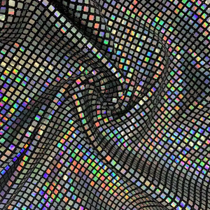 85% <span class=keywords><strong>polyester</strong></span> 10% kim loại 5% spandex Holographic long lanh Vuông Sáng bóng Sequins đan phản quang mê hoặc lurex đám cưới chàng trai cô gái - Product Image 4