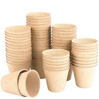 Pot de semis en pulpe de papier biodégradable en gros, pot de pépinière écologique pour le démarrage et la transplantation des graines de jardin