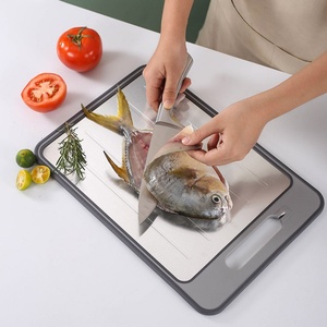 Double-Sided Chopping Board Aluminum Cutting Board Knife Sharpener <b>Plastic</b> Defrosting Tray Chopping Board - Product Image 3