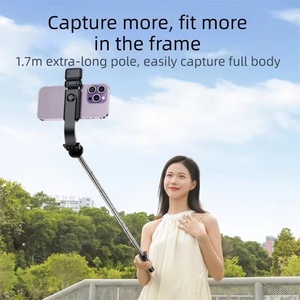 Bâton de selfie pliable, mini trépied portable, bâton de selfie à rotation 360° avec télécommande sans fil détachable pour iPhone <span class=keywords><strong>Xiaomi</strong></span> - Product Image 3