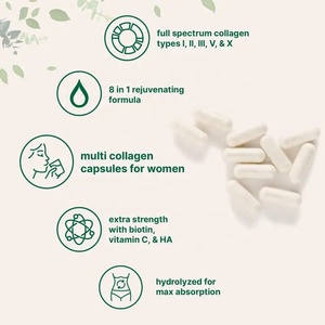 Stock OEM NuCoreBio Multi <strong>Collagen</strong> Peptides Complex Hydrolyzed <strong>Collagen</strong> Extract Biotin Sodium Hyaluronate Capsules Skin - Product Image 2