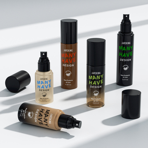 Flacon pulvérisateur de brume pour le visage, le corps et les cheveux en plastique <span class=keywords><strong>beige</strong></span> mat rond de luxe, 80 ml, 100 ml, 120 ml, 150 ml - Product Image 6