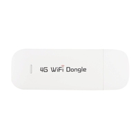 Modem USB LTE 4G nirkabel, Router Portabel USB SIM 150Mbps Mini WiFi 4G dengan port kartu SD