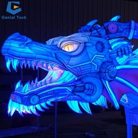 SGL106 Museum Laterne Show Chinesische Neujahrs tradition Moving Dragon Head Lantern Festival