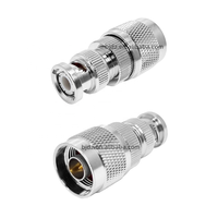 Fourniture du fabricant Prise mâle BNC vers prise mâle de type N Connecteurs de convertisseur d'adaptateur coaxial RF en laiton en stock