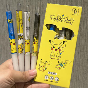 Promotionele Stationaire Cartoon Poke Pika 0.5Mm Zwarte Gel Pen Kids Cadeau Student School Schattige Plastic Kawaii Cartoon Gel Pennen - Product Image 1