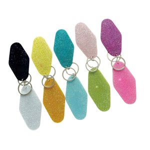 X48 Custom Acrylic Keychains Glitter Printed Blank Personalized Hotel <b>Key</b> Card Eco-friendly Colorful Clear Plastic Zinc Alloy 00 - Product Image 3
