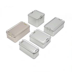 Scatola di Latta per Alimenti 150*60*65mm, Argento, per Torte, Biscotti, Tiramisù, Personalizzabile con Logo, con Chiusura, per Confezionamento Alimentare - Product Image 2