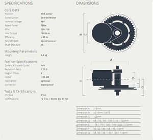Greenpedel bafang 8fun <span class=keywords><strong>bbso2</strong></span> 48v 750 Вт середине приводной двигатель комплект для электрического велосипеда центральный мотор - Product Image 5