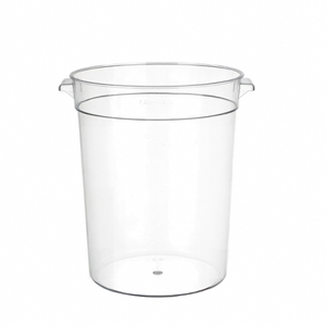 Contenedor Redondo Transparente de Plástico Resistente para Almacenamiento de Alimentos, Organizador Apilable Irrompible para Almacenamiento de Ingredientes de Supermercado - Product Image 1