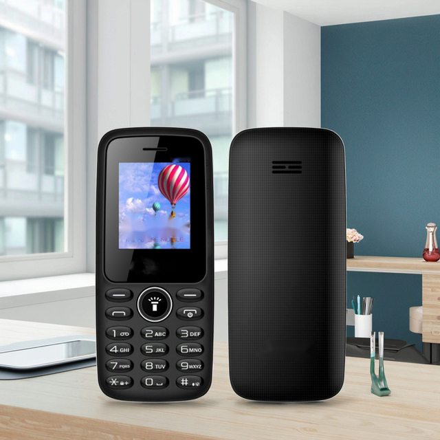 New Unlocked Dual SIM Cell Phone with FM Screen Display Camera-Simple Design Button Mobile with 2G Feature Cheap Low Price