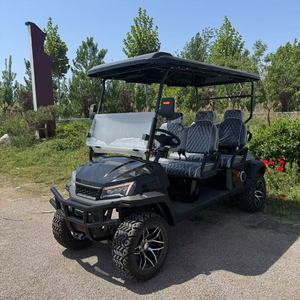 Chariot de golf électrique <span class=keywords><strong>le</strong></span> <span class=keywords><strong>moins</strong></span> <span class=keywords><strong>cher</strong></span> 4 places 72V au lithium chariots de golf électriques personnalisés avec pneus tout-terrain supportant la charge sans fil - Product Image 2