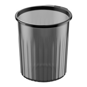 Cylindrical Trash Can With Press <b>Ring</b> Lid For Kitchen Bathroom Living Room Indoor Use - Product Image 3