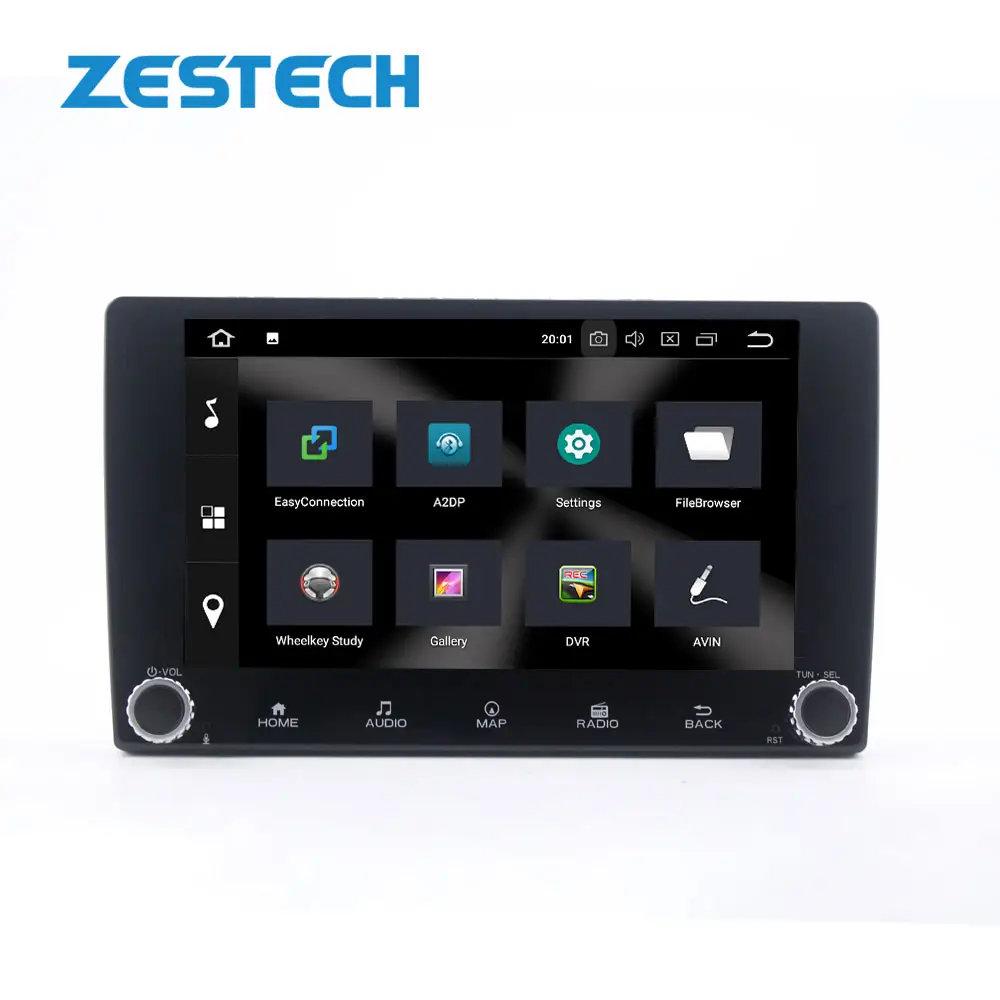 ZESTECH Android 12 Autoradio Stereo empfänger Multimedia Player GPS Navigation Dash Head Unit mit Knopf Für Toyota Nissan