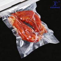Sacs sous vide transparents en PE de qualité alimentaire, thermoscellables, pour congélation d'aliments pour animaux, viande, poisson, fruits de mer, riz et aliments surgelés
