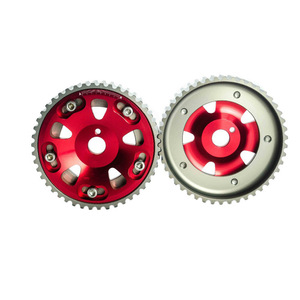 ชุดเฟืองแคมชาฟท์ปรับได้ Poyracing สำหรับ Toyota 3S-GTE MR2 Celica Caldina สีแดง อะลูมิเนียม อะไหล่แต่ง - Product Image 3