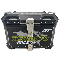 Top case de moto étanche, coffre arrière en alliage d'aluminium, sacoches de rangement pour moto, accessoire de coffre