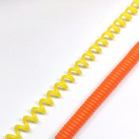 Porte-clés spirale en plastique rétractable ressort bobine anti-perte extensible cordon élastique corde de sécurité porte-clés avec fermoir mousqueton en métal